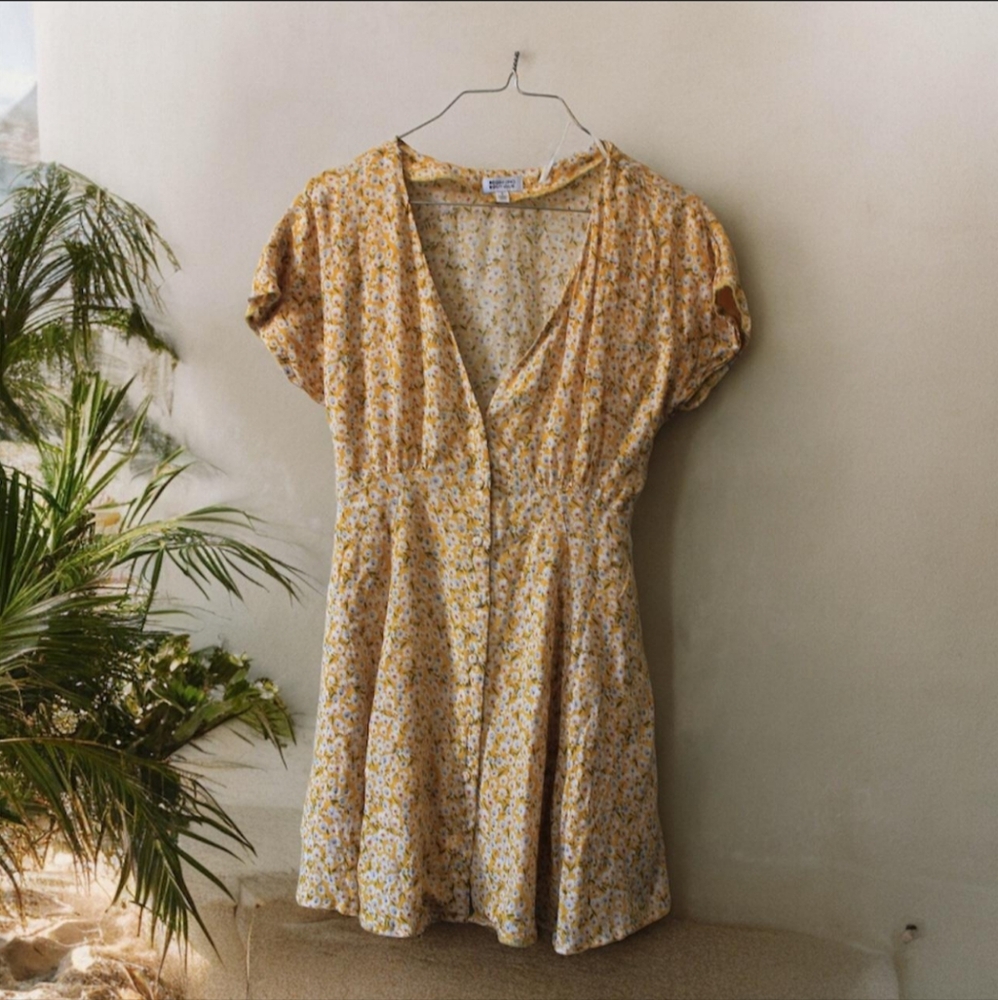 Yellow Floral dress